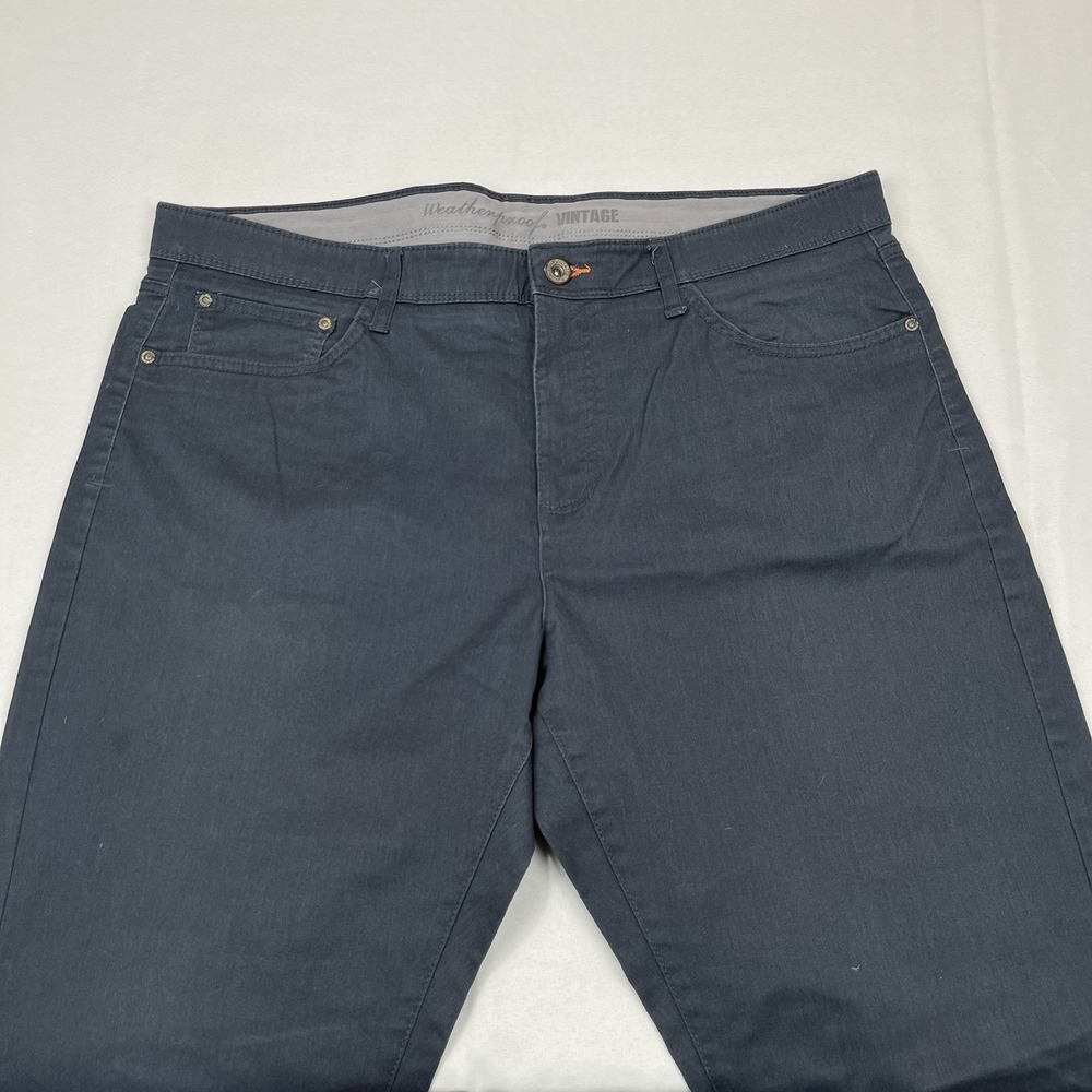 Weatherproof Jeans Men's 40x34 Blue Straight‎ Fit Vintage Straight Dark Wash